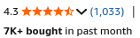Customer Rating at Amazon